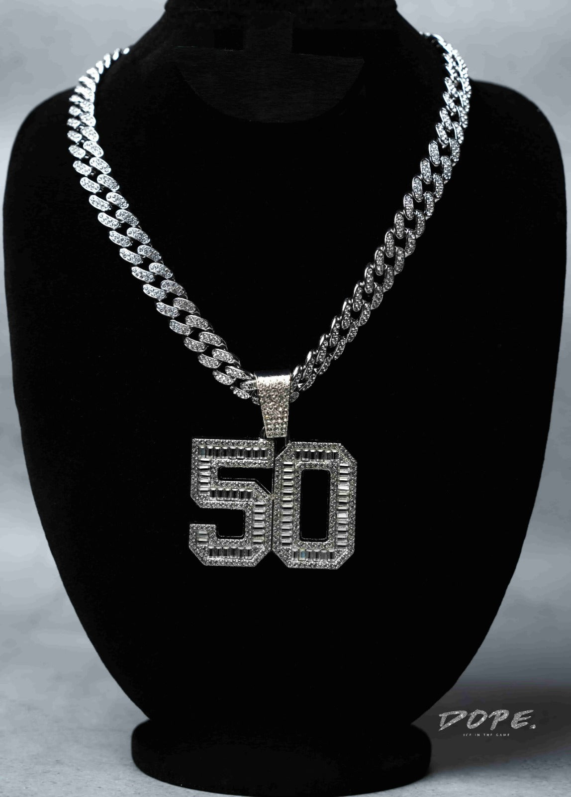 50 cent Pendant on cuban chain