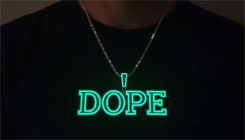 The Neon Glow-Line Custom Name Pendant